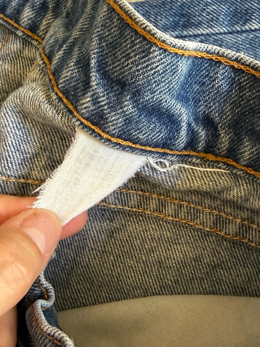 Vintage 1980s Levis Orange Tab High Waisted Jeans 26x26. Made in U.S.A. - Picture 5 of 7